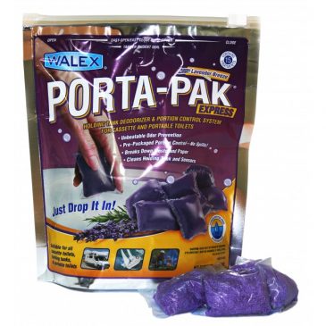 walex porta pak express porta potti cassette toilet chemical satchet bag new lavender