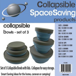 collapsible silicone bowls set 3