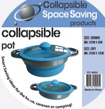 collapsible silicone pot