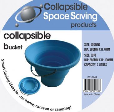 collapsible silicone bucket