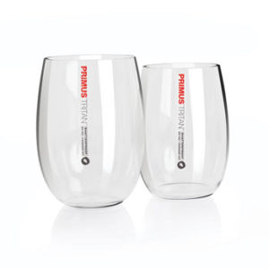Primus Stemless Red & White wine Tritan glasses for caravans, motorhomes and camping