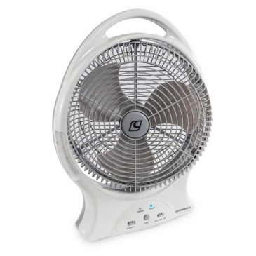 Companion brands 30cm oscillating rechargeable lithium battery fan swing