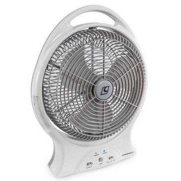 Companion brands 30cm oscillating rechargeable lithium battery fan side