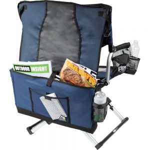 Storage pouch compact folding chair