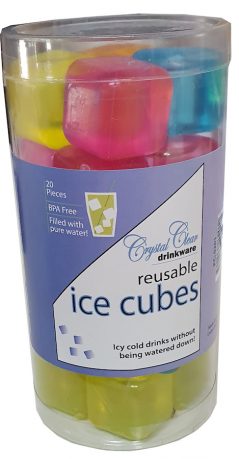 Silicone reusable ice cubes 20 pack BPA free