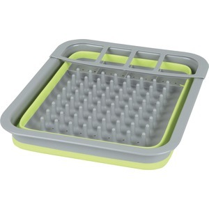collapsible dish drainer green down