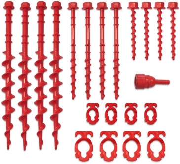 20 piece kit screw pegs
